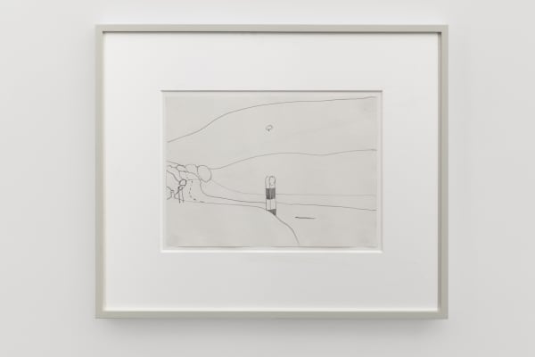 Landscape Drawing, 1967 signed, dated on verso pencil on paper 25.3 x 35.5 cm. 10 x 14 in.