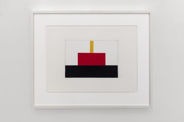 Untitled (Castle YRB), 2002 oil, graphite on paper 44 x 59.5 cm 17 16/50 x 23 43/100 in