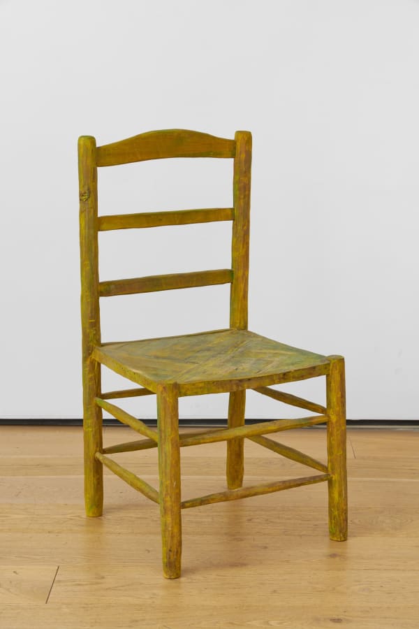 Vincent’s Chair, 1984 Titled and inscribed ‘BOB LAW 84’ painted carved wood 90 x 46.5 x 46 cm. 35 3/8 x 18 1/4 x 18 1/8 in.