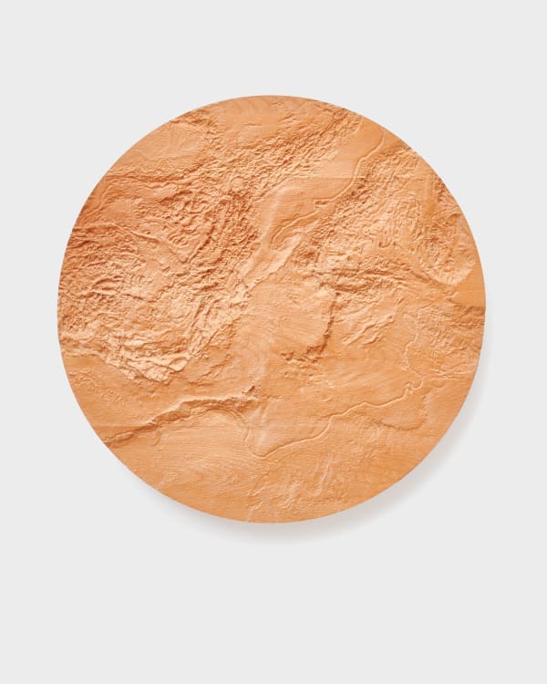 Mediterranean Ruins: Constantinopole, 2024 routed beech wood stamp, clay, earth, ink, acrylic dimensions variable edition of 3