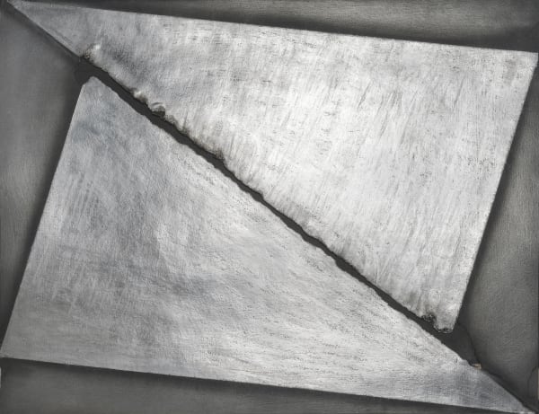 David Goldes Touching #41 (for Carmen Herrera), 2019 Graphite on Black Gessoed Paper, Electrified with 15,000 volts © David Goldes. Courtesy of the artist and Yossi Milo, New York. High-Resolution Image