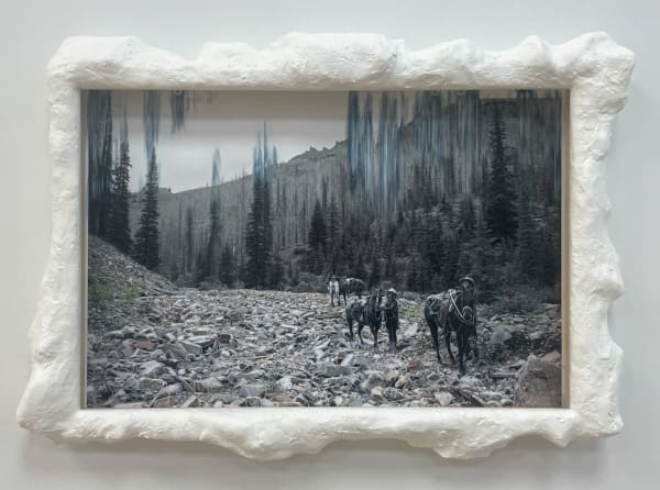 Sarah Anne Johnson Rocks (Mountain), 2025 Pigment Print with Oil Paint, in Artist Made Frame Image: 11 1/4" x 16 7/8" (28.5 x 43 cm) [PRELIMINARY IMAGE, NOT FOR PUBLIC USE] High-Resolution Image