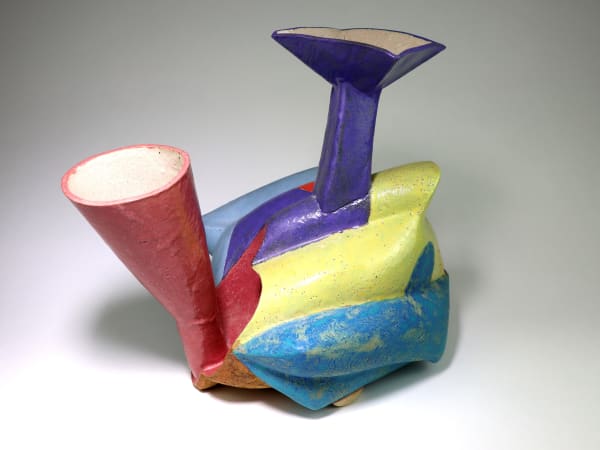 John Gill (American, b. 1949) Ewer, 1995 Ceramic 14” x 9” x 9”(35.5 x 23 x 23 cm) Unique