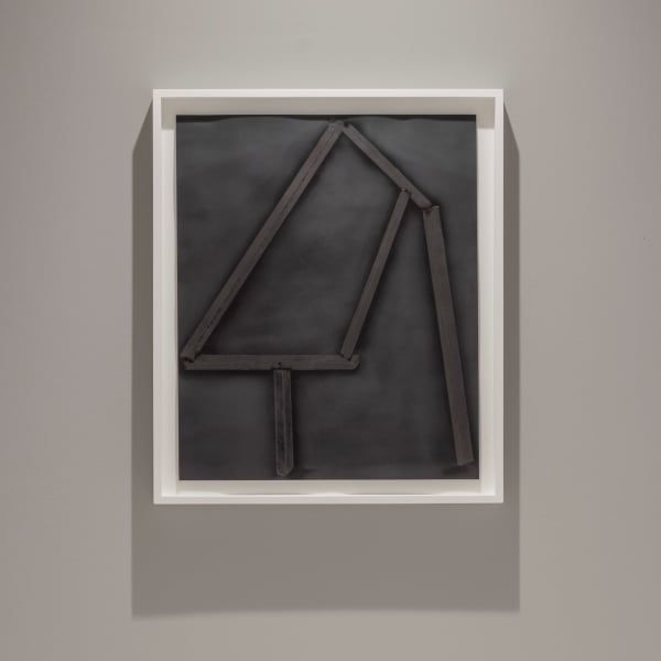 Installation View | David Goldes: Electricities  Featured Artwork: David Goldes (American, b. 1947)  Circuit Drawing #5, 2016  Graphite on Black Gessoed Paper, Electrified with 15,000 volts  17" x 14" (43 x 35.5 cm)  Framed: 19" x 16 1/16" (48.5 x 41 cm)  (DG.17309)