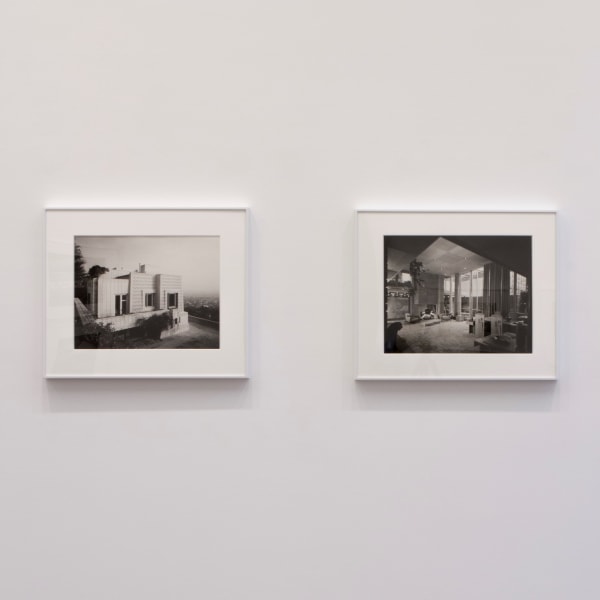 Installation View | Ezra Stoller: Ezra Stoller Photographs Frank Lloyd Wright Architecture, 2017  Featured Artworks:  Ezra Stoller (American, 1915-2004)  Ennis House, Frank Lloyd Wright, Los Angeles, CA, 1954  Gelatin Silver Print  Paper: 16” x 20” (40.5 x 51 cm)  From an Edition of 20 + 4 Artist’s Proofs  Ezra Stoller (American, 1915-2004)  Usonian House at Guggenheim, Frank Lloyd Wright, New York, NY, 1953  Gelatin Silver Print  Paper: 16” x 20” (40.5 x 51 cm)  From an Edition of 20 + 4 Artist’s Proofs