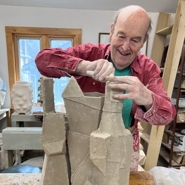 John Gill in his studio