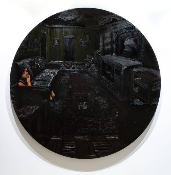 Natia Lemay (Canadian, b. 1985) Four Generations, 2023 Oil on Canvas Diameter: 72" (183 cm) (NTL.23724)
