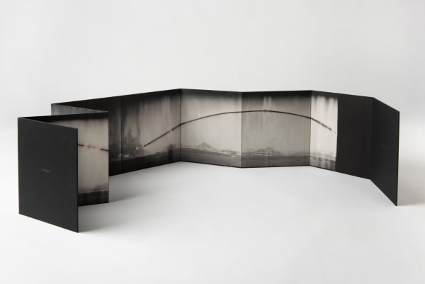 Chris McCaw (American, b. 1971) Cirkut, 2022 Archival Pigment Print, Accordion Binding, Wooden Case Edition of 20 Image Couresy Datz Press, Korea