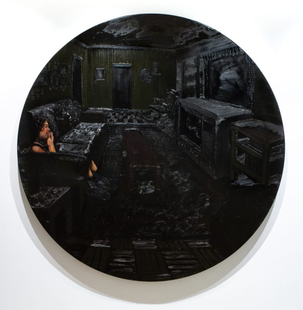 Natia Lemay (Canadian, b. 1985) Four Generations, 2023 Oil on Canvas Diameter: 72" (183 cm) (NTL.23724)