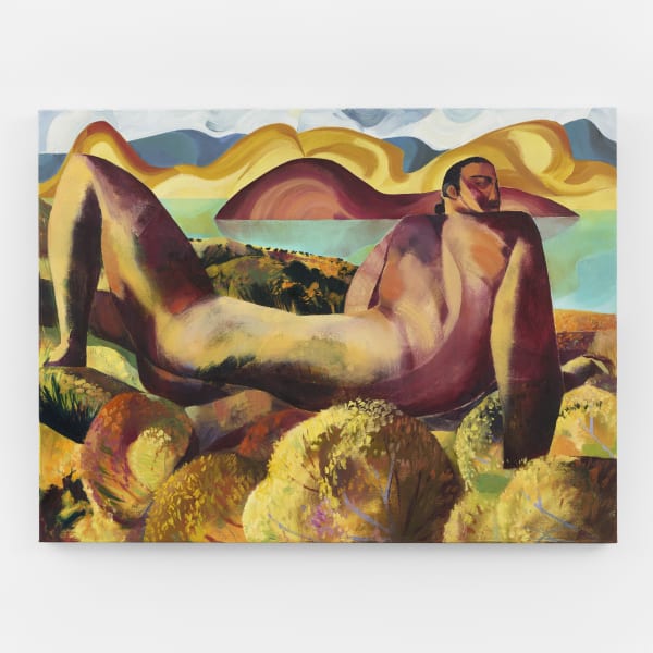 J. Carino (American, b. 1988) Wilderness, 2023 Oil and Acrylic on Linen 30" x 40" (76.2 x 101.6 cm) Unique