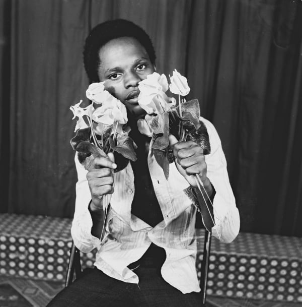 Samuel Fosso (Cameroonian, b. 1962) Autoportrait, From the series 70's Lifestyle, 1975-1978 Gelatin Silver Print Available in Two Sizes