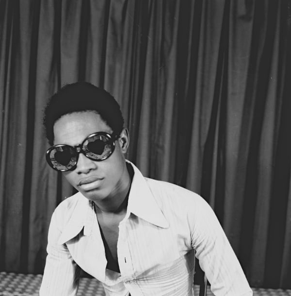 Samuel Fosso (Cameroonian, b. 1962) Autoportrait, From the series 70's Lifestyle, 1975-1978 Gelatin Silver Print Available in Two Sizes