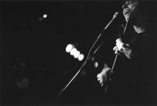 Singer-songwriter Hannah Elka Meyers, Bowery Electric, EastVillage, December 24, 2013 2013, printed 2022 Gelatin silver print with selenium tone Edition of 20 plus 1 artist's proof (WMS004)