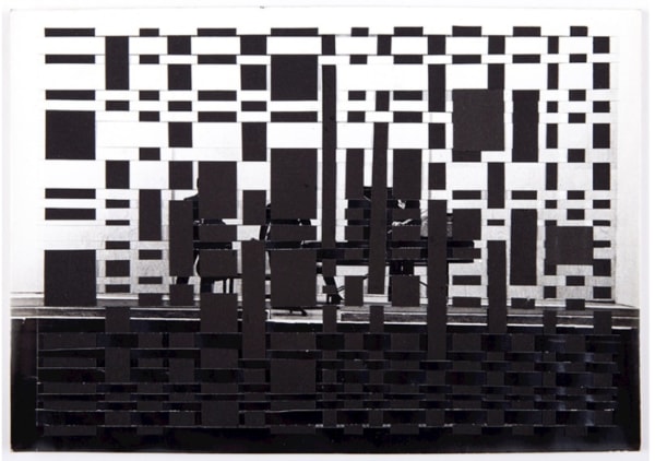 Violín y Piano (Tejido fotográfico en blanco & negro), 2020