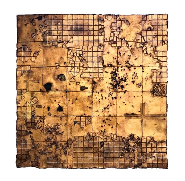da série Alepo (Alepo series) , 2019. Papel de fibra de algodão feito à mão e pigmentos (Hand-made cotton fiber...