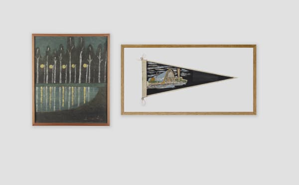 LORENZATO Reflexo, sem data Óleo sobre tela e madeira 42 x 35,5 cm BRUNO FARIA Lembranças de Paisagem I Belo Horizonte, 2020 Pintura e serigrafia sobre tecido 32 x 61,5 cm