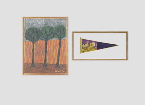 LORENZATO Queimada Óleo sobre tela e madeira 68 x 53,5 cm BRUNO FARIA Lembranças de Paisagem I Belo Horizonte, 2018 Pintura e serigrafia sobre tecido 32 x 61,5 cm