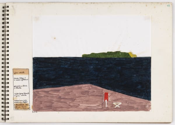 Eleonore Koch, Sem título (Caderno de desenho n. 8) FRENTE , 1973