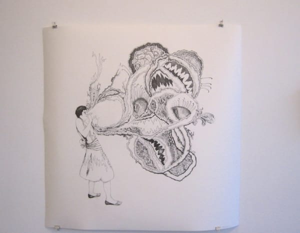 Entrails Jesse Rose Vala Graphite On Paper