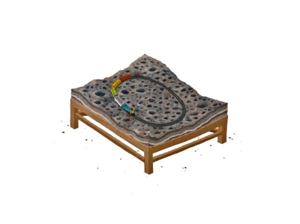 Train Set On The Moon