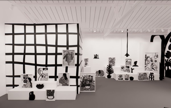Virtual installation view of "Making Being Here Enough"
