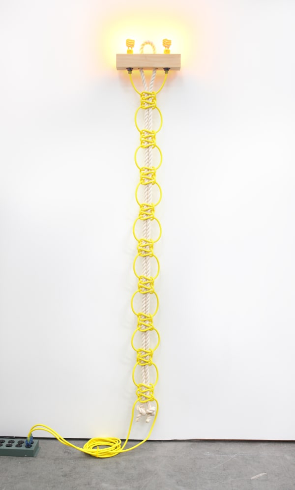 Dana Hemenway – All That Glows Sees Saturday (Untitled (Yellow Extension Cords, Ropes)