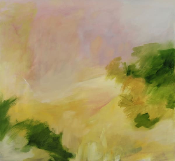Janet Jacobs, Light Glancing Across the Land, 2024, Oil on Canvas, 35 x 38 in
