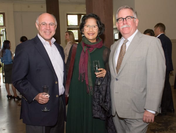 From Paper City magazine: Geoffrey Koslov, Bennie Flores Ansell, Steven Evans