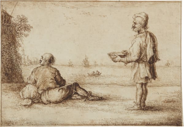 Gillis Neyts (OVERIJSE 1623 - 1687 ANTWERP), Two Sailors looking out to Sea