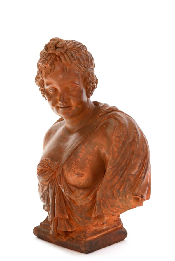 Lucas Faydherbe (Mechelen 1617 - 1697) Bust of a Bacchante terracotta height 69,5 cm