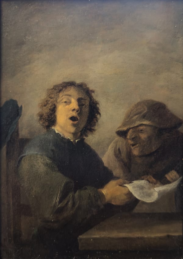 David II Teniers (Antwerp 1610 - 1690 Brussels), Two Men singing