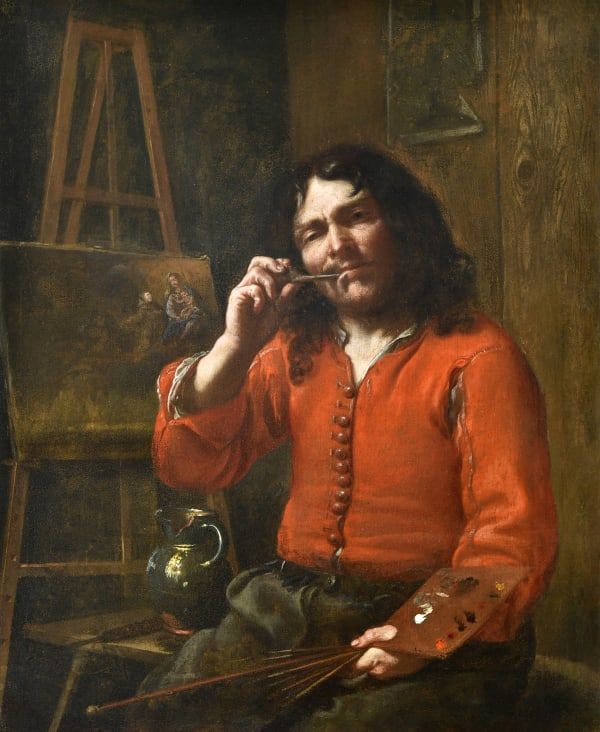 Flemish school, ca. 1650 (Jan Cossiers?), Self-Portrait of a Painter