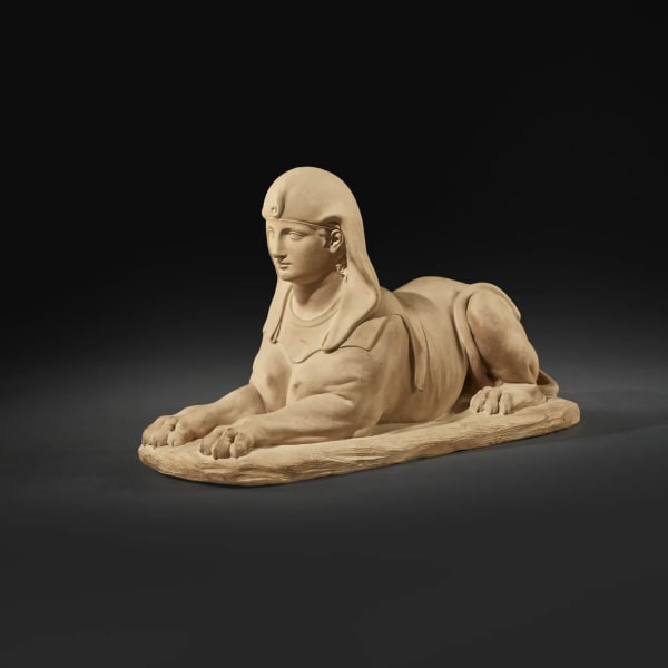 Laurent Delvaux (Ghent 1696 - 1778 Nivelles) A Terracotta Model of a Sphinx terracotta 21,5 x 42 x 16,5 cm monogrammed 'D'