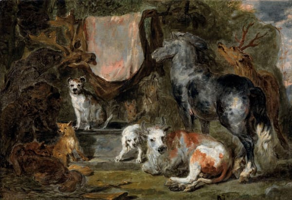 Jan Fijt (Antwerp 1611 - 1661), A Study of various Animals