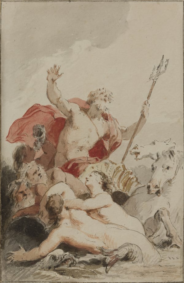 Jacob de Wit (Amsterdam 1695 - 1754), Neptune; Ceres, Cybele and Abundance (2)