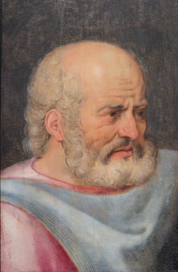 Frans Floris (Antwerp 1519/20 - 1570), A Study Head of a Man