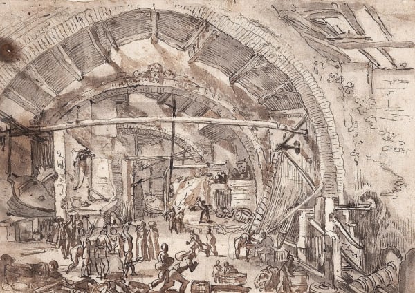 Sebastiaen Vrancx (Antwerp 1573 - 1647), The Forge