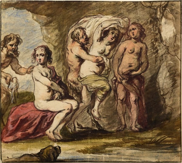 Jan Boeckhorst (Münster 1604 - 1668 Antwerp), Diana seduced by Pan