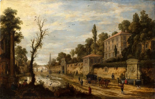 Sebastiaen Vrancx (Antwerp 1573 - 1647), An Italianate Veduta