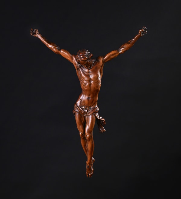 Flemish school, ca. 1650, An exquisitely carved Boxwood Christ