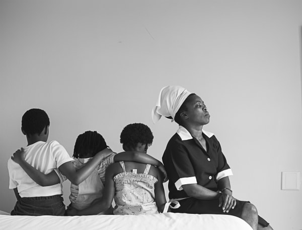 Alwande, Amu and Ayola with Mina(h), 2021