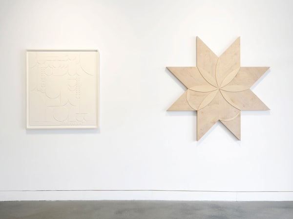 Installation view of Social Abstraction, September 10 - October 29, 2022 at Haines Gallery, San Francisco Photo: Robert Divers Herrick