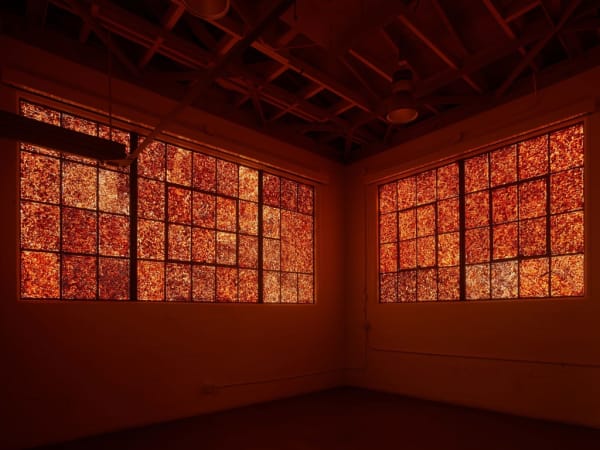 Installation view of Andy Goldsworthy: Firehouse, March 12 - 23, 2022 at The Firehouse at Fort Mason Photo: Robert Divers Herrick