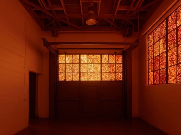 Installation view of Andy Goldsworthy: Firehouse, March 12 - 23, 2022 at The Firehouse at Fort Mason Photo: Robert Divers Herrick