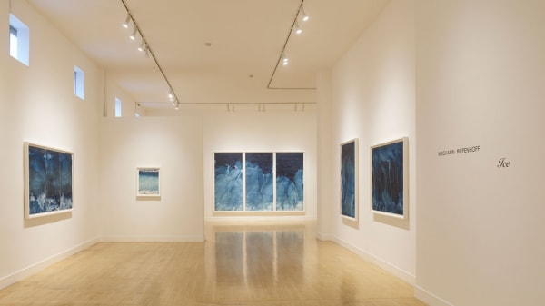 Installation view of Meghann Riepenhoff: Ice, November 16, 2021 - January 29, 2022 at Haines Gallery, San Francisco Photo: Robert Divers Herrick