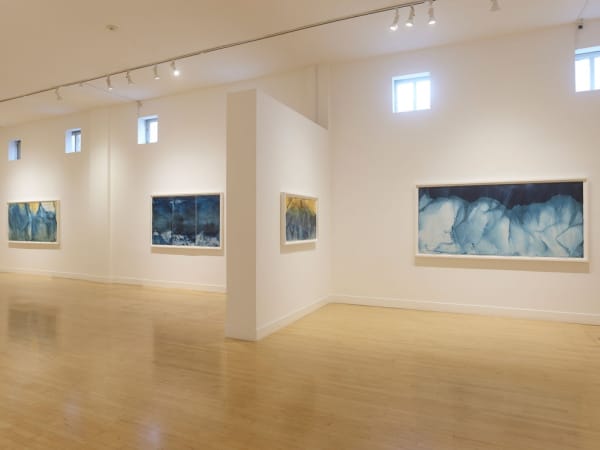 Installation view of Meghann Riepenhoff: Ice, November 16, 2021 - January 29, 2022 at Haines Gallery, San Francisco Photo: Robert Divers Herrick
