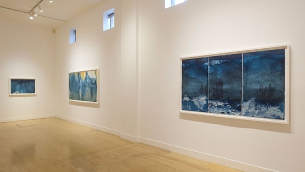 Installation view of Meghann Riepenhoff: Ice, November 16, 2021 - January 29, 2022 at Haines Gallery, San Francisco Photo: Robert Divers Herrick