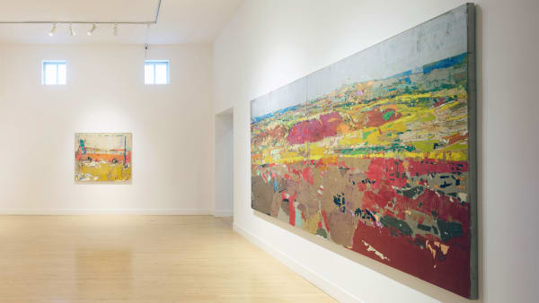 Installation view of Tammam Azzam: Forgotten Cities, September 5 - November 2, 2019 at Haines Gallery, San Francisco Photo: Robert Divers Herrick