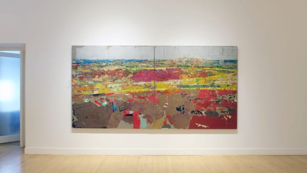 Installation view of Tammam Azzam: Forgotten Cities, September 5 - November 2, 2019 at Haines Gallery, San Francisco Photo: Robert Divers Herrick