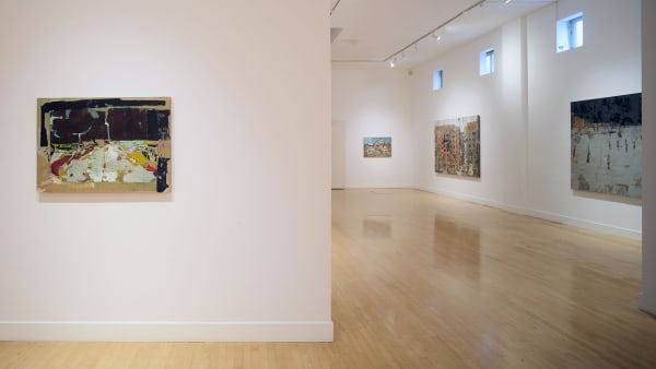 Installation view of Tammam Azzam: Forgotten Cities, September 5 - November 2, 2019 at Haines Gallery, San Francisco Photo: Robert Divers Herrick